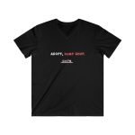 Adopt, Don't Shop - Men's Fitted V-Neck Tee