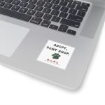 Adopt Don't Shop Paw - Square Stickers - Image 2