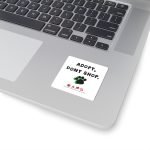 Adopt Don't Shop Paw - Square Stickers - Image 5
